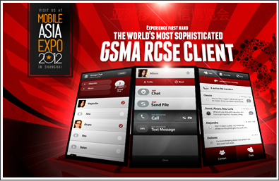 GSMA RCSe client at Mobile Asia Expo campaign