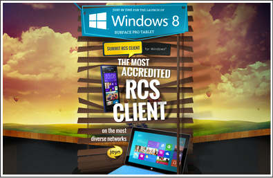 RCS joyn for Windows 8 and Surface campaign